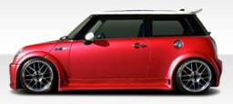 Mini Cooper Duraflex Type Z Wide Body Fender Flares - 6 Piece - 108320
