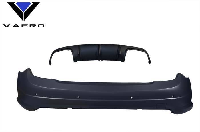 Mercedes C Class C63 w/ PDC V1 Look Vaero Rear Body Kit Bumper 109859 thumbnail 12