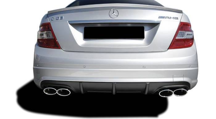 Mercedes C Class C63 w/ PDC V1 Look Vaero Rear Body Kit Bumper 109859