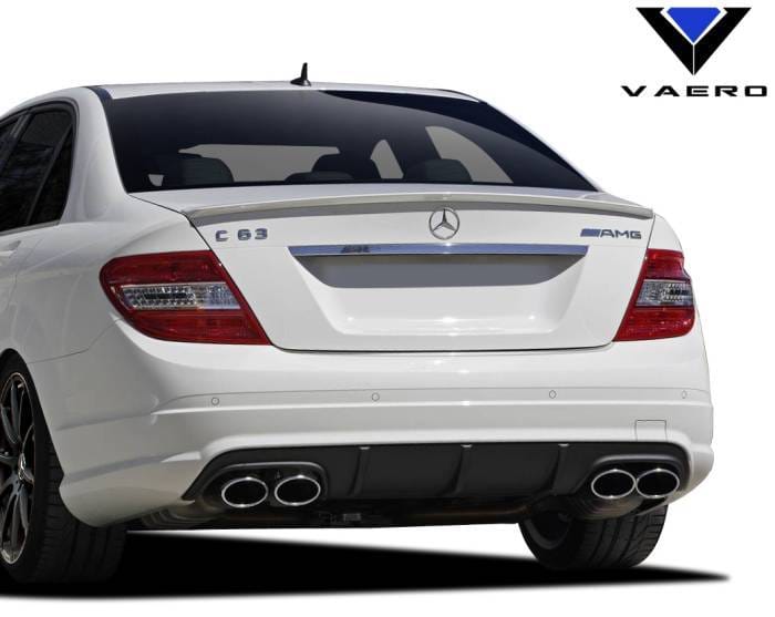 Mercedes C Class C63 w/ PDC V1 Look Vaero Rear Body Kit Bumper 109859 thumbnail 2
