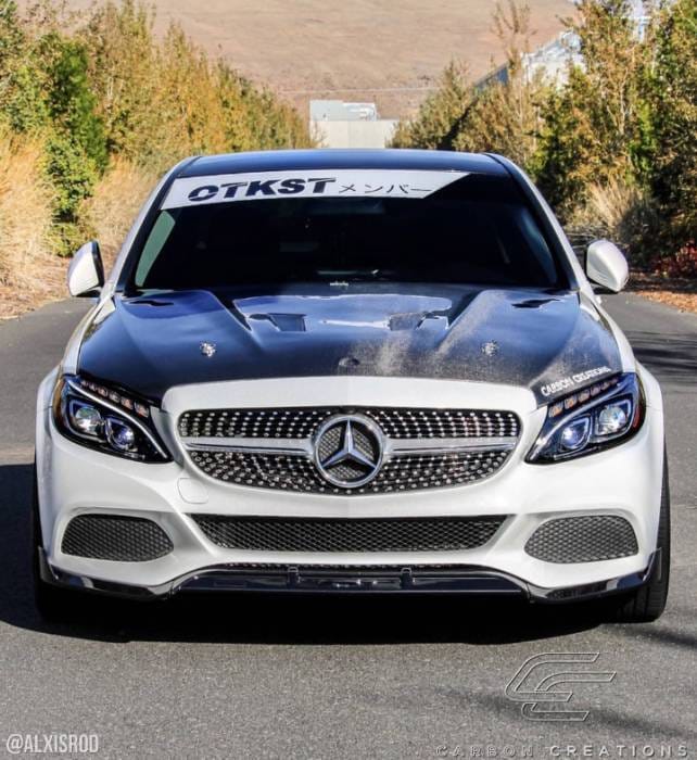 Mercedes C Class Black Series Carbon Fiber Body Kit- Hood 114008 thumbnail 3
