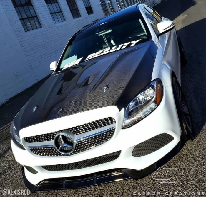 Mercedes C Class Black Series Carbon Fiber Body Kit- Hood 114008 thumbnail 4