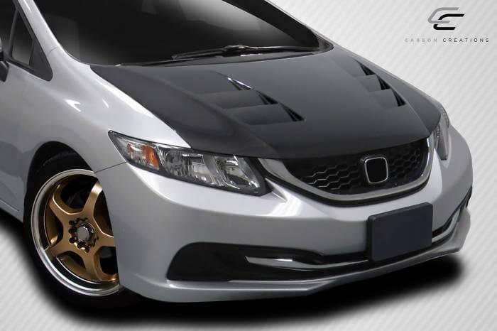 Honda Civic 4dr TS-1 Carbon Fiber Creations Body Kit- Hood 114288 thumbnail 2