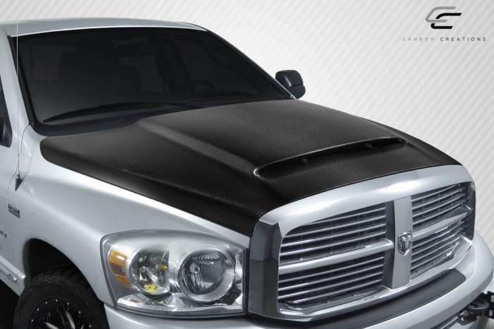 Dodge Ram 4DR Demon Look Carbon Fiber Creations Body Kit- Hood 115902 thumbnail 2