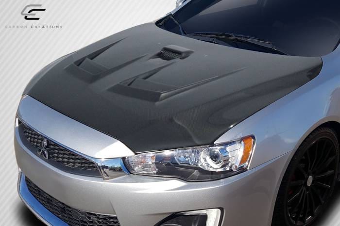 Mitsubishi Lancer D Spec Carbon Fiber Creations Body Kit- Hood 114384 thumbnail 2