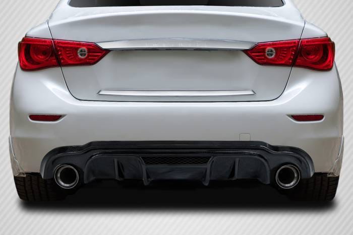 Infiniti Q50 Lighspeed Carbon Fiber Rear Bumper Diffuser Body Kit 116082