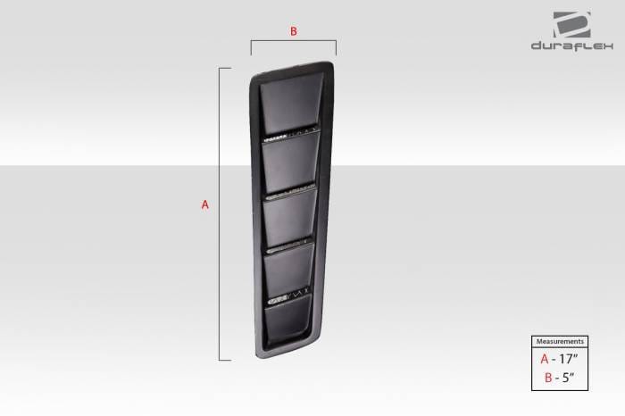 Universal Duraflex Body Kit- Hood Louver Vents 116153 thumbnail 6