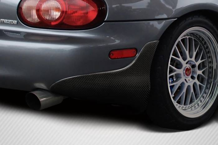 Mazda Miata M1 Speed Carbon Fiber Rear Bumper Mud Flaps Body Kit 116423 thumbnail 2