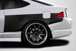 Acura RSX A1 Carbon Fiber Creations Rear Fender Flares 116450