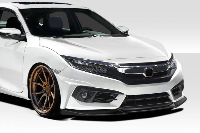 Honda Civic Yoka Duraflex 3pcs Front Bumper Lip Body Kit 117944 thumbnail 2