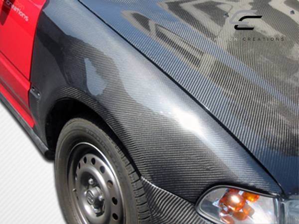 Honda Civic 2DR & 3DR Carbon Creations OEM Fenders - 2 Piece - 102840 thumbnail 3