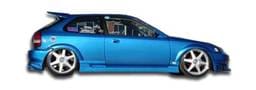 Honda Civic 2DR & 3DR Duraflex Bomber Side Skirts Rocker Panels - 2 Piece - 101719
