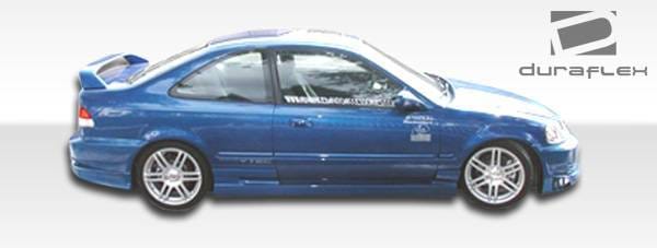 Honda Civic 2DR & 3DR Duraflex Bomber Side Skirts Rocker Panels - 2 Piece - 101719 thumbnail 2