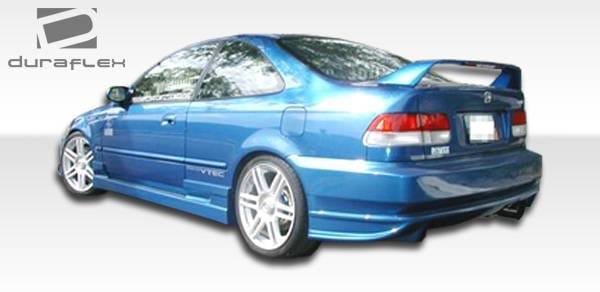 Honda Civic 2DR & 3DR Duraflex Bomber Side Skirts Rocker Panels - 2 Piece - 101719 thumbnail 4