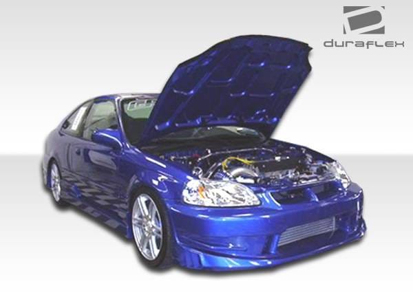 Honda Civic 2DR & 3DR Duraflex Bomber Side Skirts Rocker Panels - 2 Piece - 101719 thumbnail 6