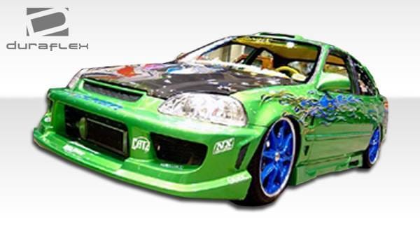 Honda Civic 2DR & 3DR Duraflex Spyder Side Skirts Rocker Panels - 2 Piece - 101720 thumbnail 4