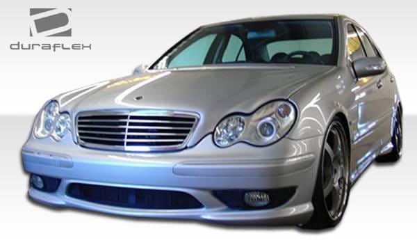 Mercedes-Benz C Class Duraflex AMG Look Front Bumper Cover - 1 Piece - 103077 thumbnail 6