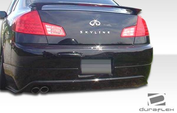 Infiniti G35 4DR Duraflex Sigma Rear Lip Under Spoiler Air Dam - 1 Piece - 103301 thumbnail 2